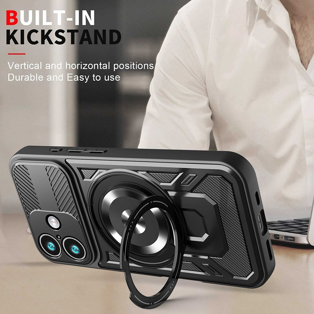 Kotelo Apple iPhone 17:lle, Techsuit, RuggedCam, Sininen