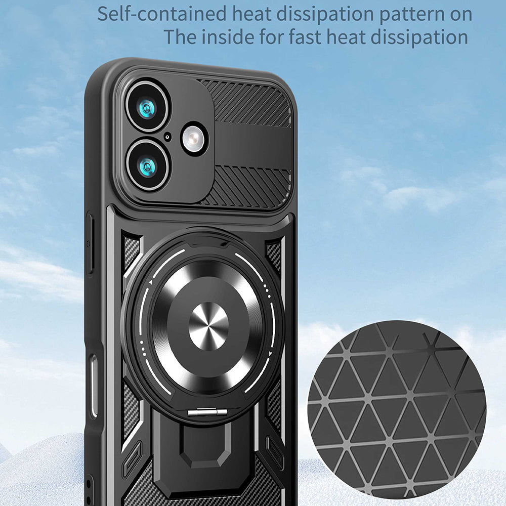 Suojakotelo Apple iPhone 17:lle, Techsuit, RuggedCam, Harmaa