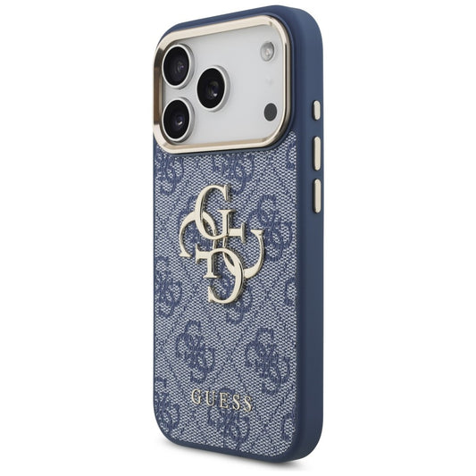 Kuori Apple iPhone 18 Pro / 17 Pro:lle, Guess, 4G Big Classic Logo, Sininen