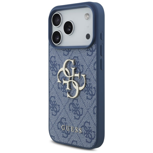 Kuori Apple iPhone 18 Pro / 17 Pro:lle, Guess, 4G Big Logo, Sininen