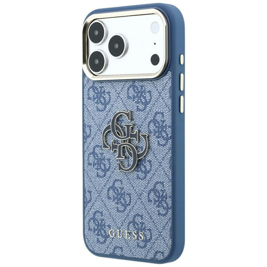 Kuori Apple iPhone 18 Pro / 17 Pro:lle, Guess, 4G Big Resin Logo, Sininen