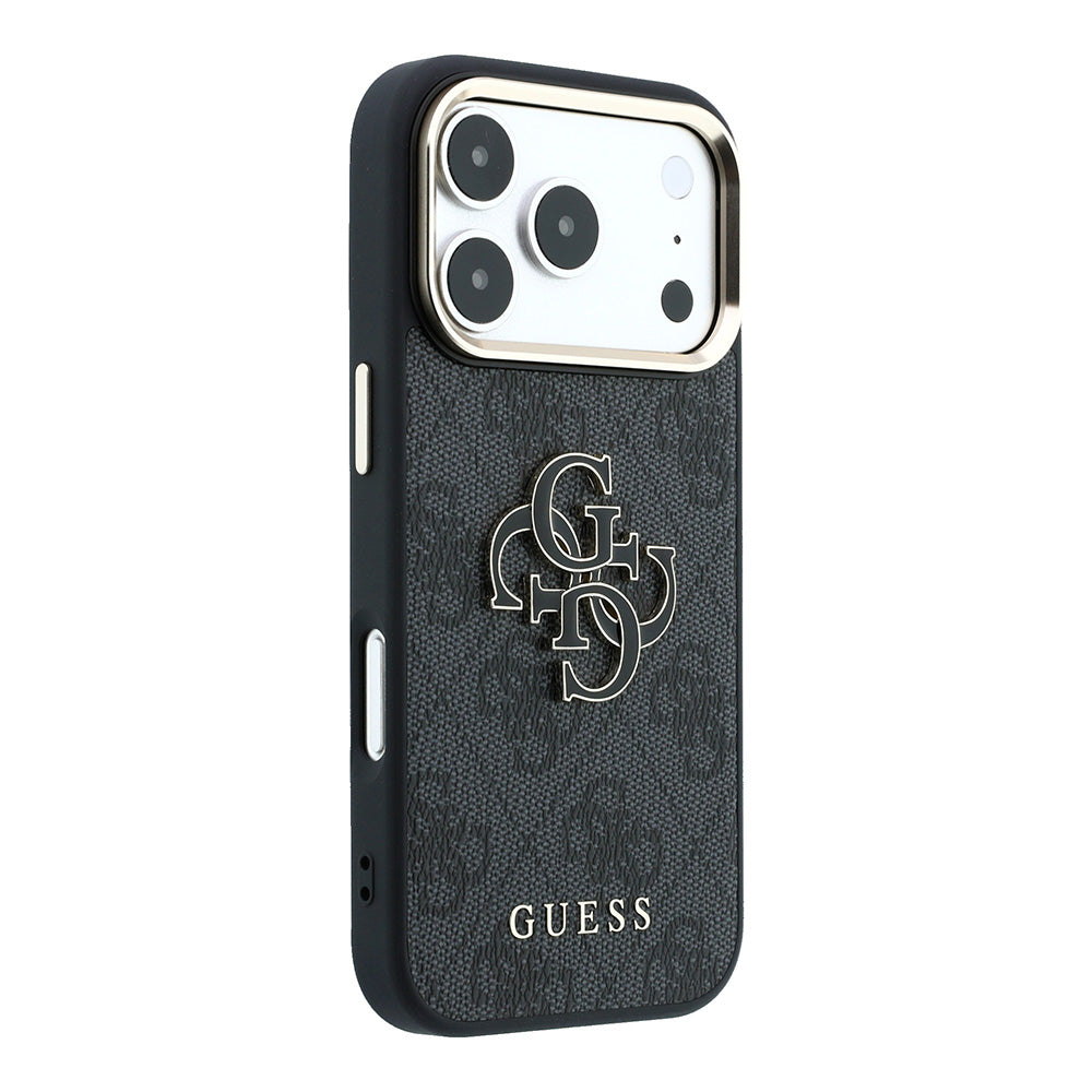 Kuori Apple iPhone 18 Pro / 17 Pro, Guess, 4G Big Resin Logo, Musta