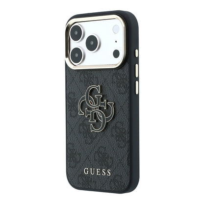 Kuori Apple iPhone 18 Pro / 17 Pro, Guess, 4G Big Resin Logo, Musta
