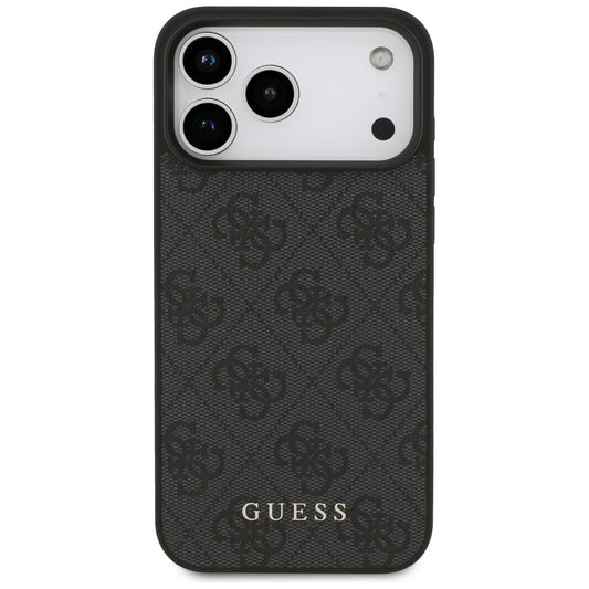 Kuori Apple iPhone 18 Pro / 17 Pro, Guess, 4G Classic Logo, Musta