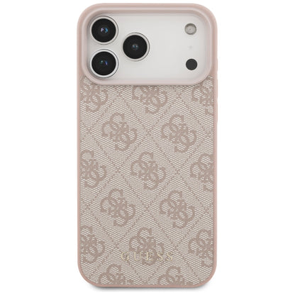 Kuori Apple iPhone 18 Pro / 17 Pro, Guess, 4G Classic Logo, Vaaleanpunainen