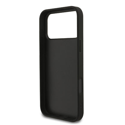 Case for Apple iPhone 18 Pro / 17 Pro, Guess, Fixed Glitter Big 4G, Black