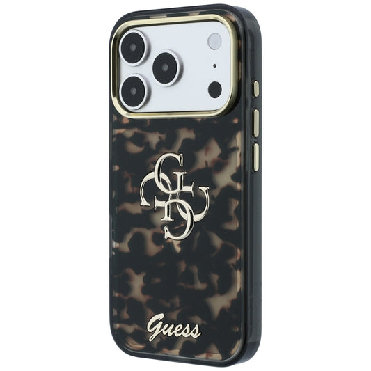 Kuori Apple iPhone 18 Pro / 17 Pro:lle, Guess, IML 4G Metal Script, Ruskea