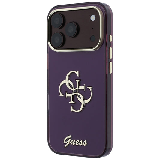 Kuori Apple iPhone 18 Pro / 17 Pro:lle, Guess, IML 4G Metal Script, Viininpunainen