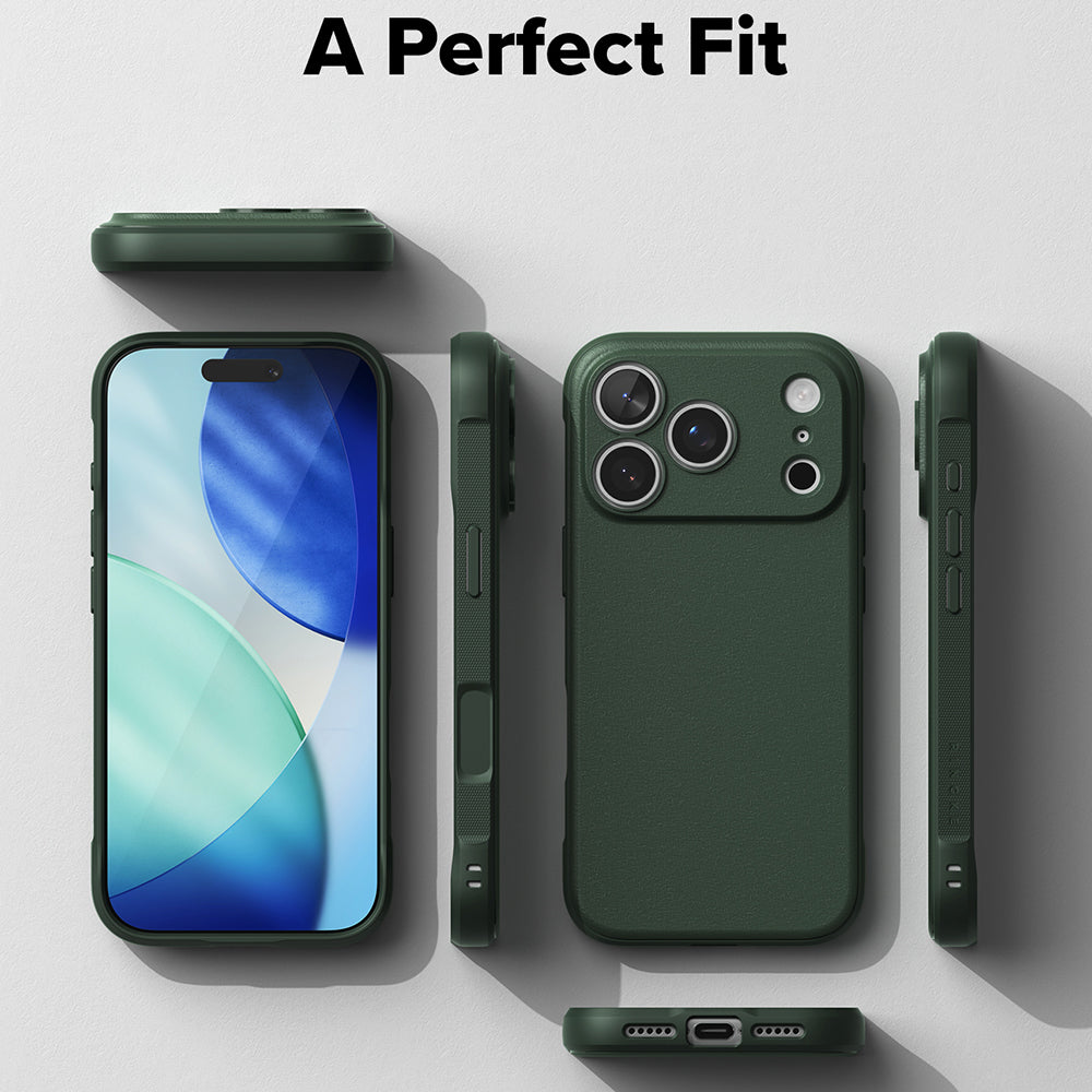 Kuori Apple iPhone 18 Pro / 17 Pro:lle, Ringke, Onyx, Tummanvihreä