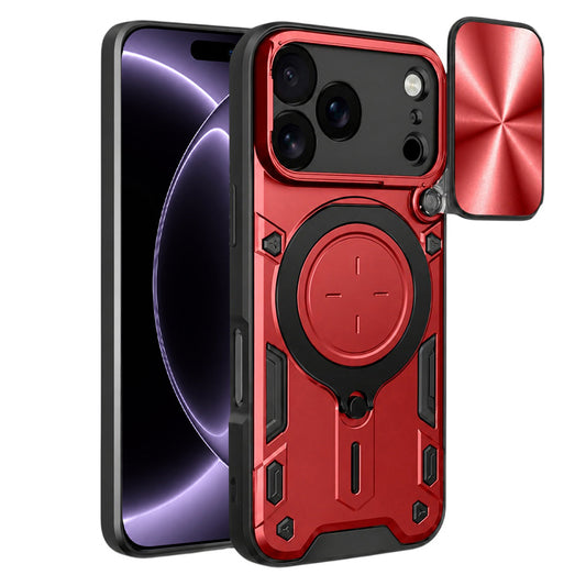 Kuori Apple iPhone 18 Pro / 17 Pro:lle, Techsuit, CamGuard Pro, Punainen