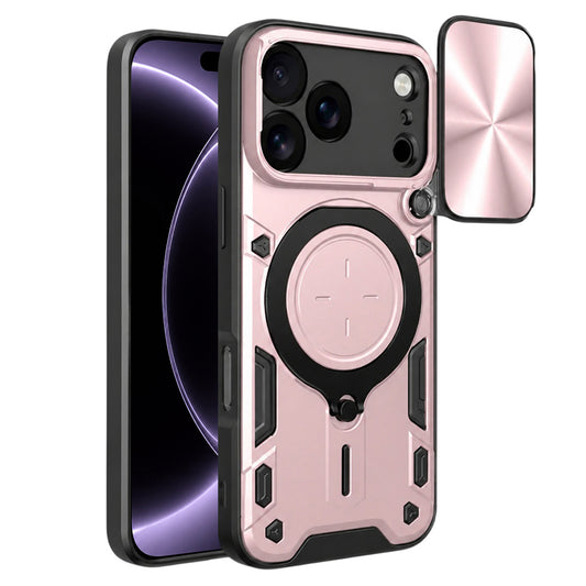 Kuori Apple iPhone 18 Pro / 17 Pro:lle, Techsuit, CamGuard Pro, Vaaleanpunakultainen