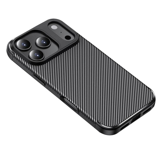 Suojakuori Apple iPhone 18 Pro / 17 Pro -puhelimelle, Techsuit, CarbonFiber, musta