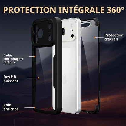 Kuori Apple iPhone 18 Pro / 17 Pro:lle, Techsuit, ColorVerse 360, Musta