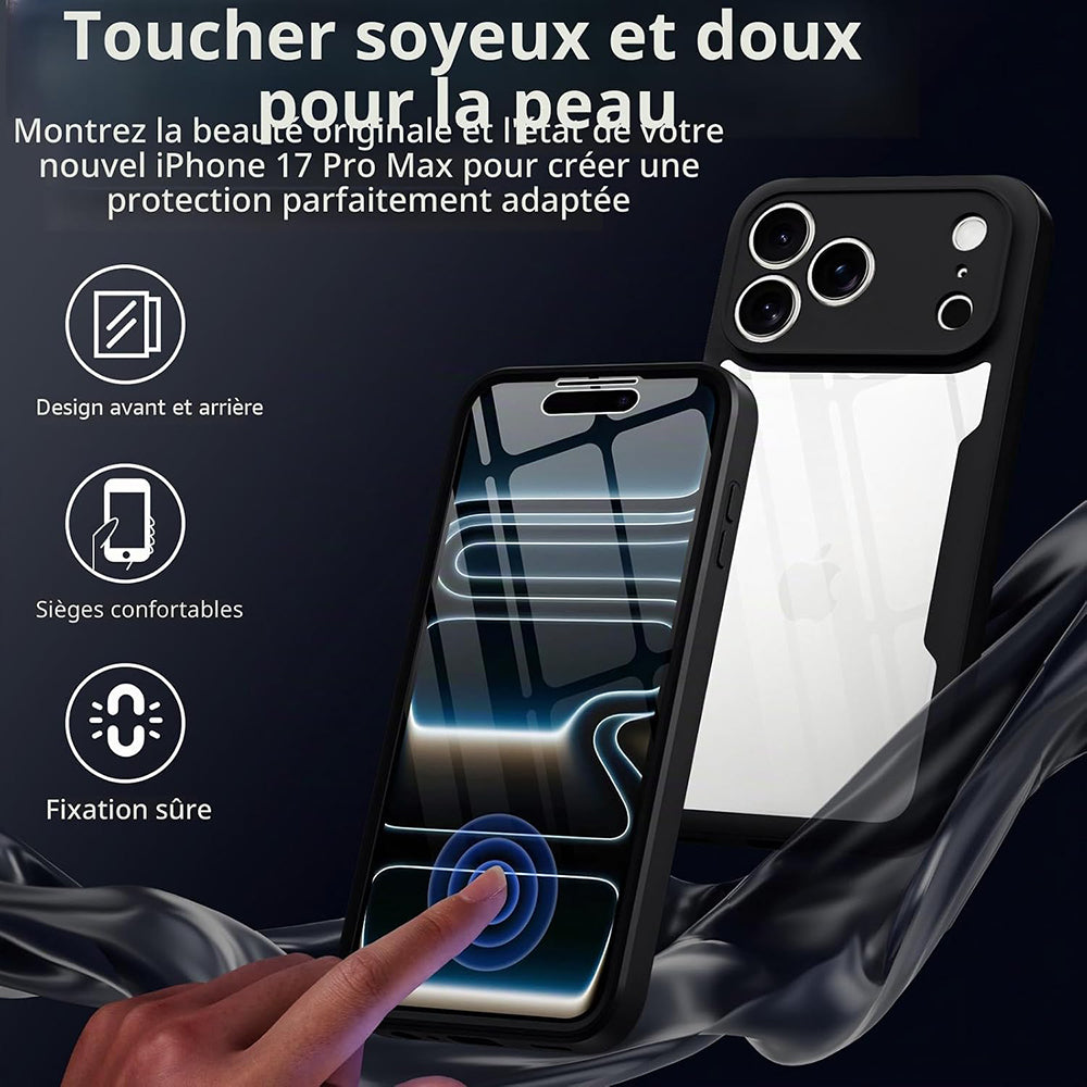 Kuori Apple iPhone 18 Pro / 17 Pro:lle, Techsuit, ColorVerse 360, Musta