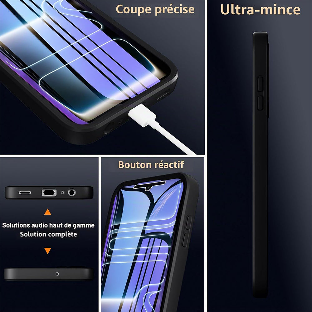 Kuori Apple iPhone 18 Pro / 17 Pro:lle, Techsuit, ColorVerse 360, Musta