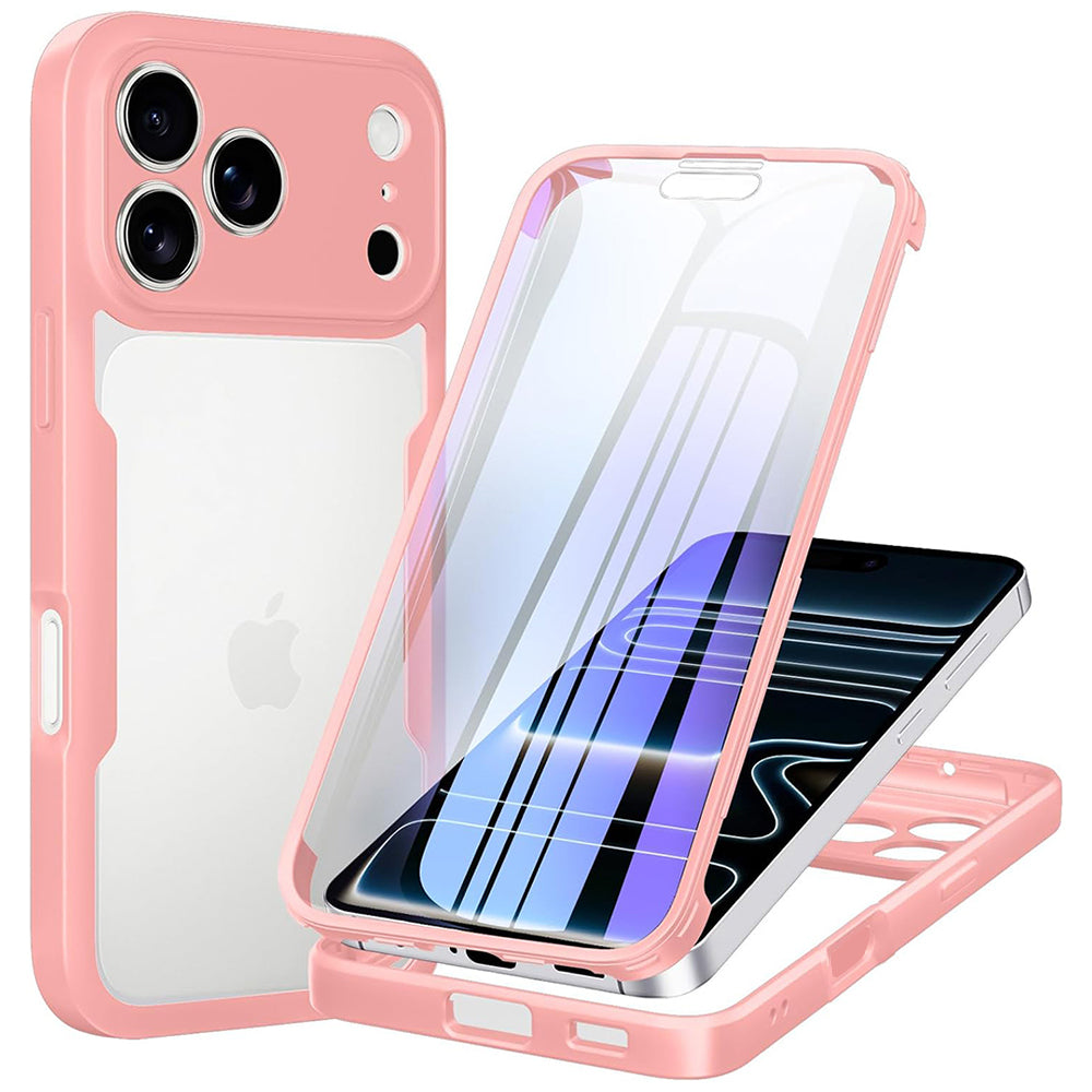 Kuori Apple iPhone 18 Pro / 17 Pro:lle, Techsuit, ColorVerse 360, Vaaleanpunainen