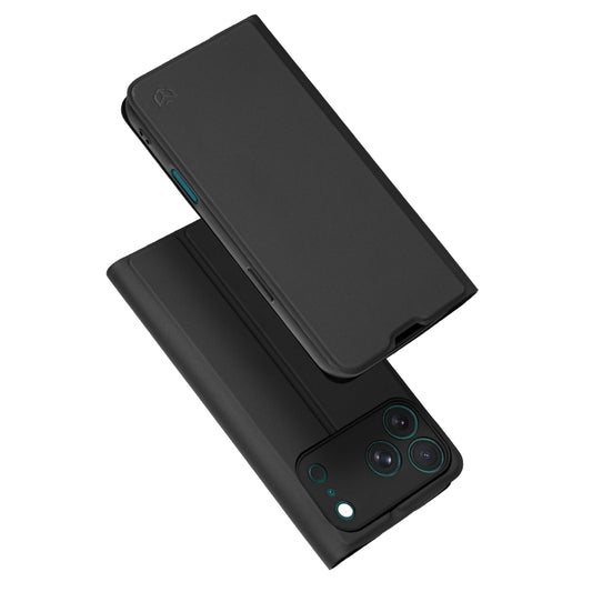Kuori Apple iPhone 18 Pro / 17 Pro:lle, Techsuit, Magskin Book, Musta