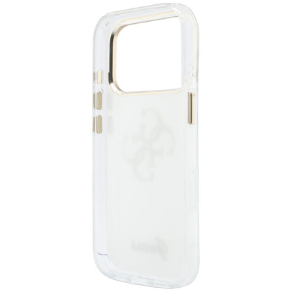 Case for Apple iPhone 18 Pro, Guess, IML 4G Metal Script, White