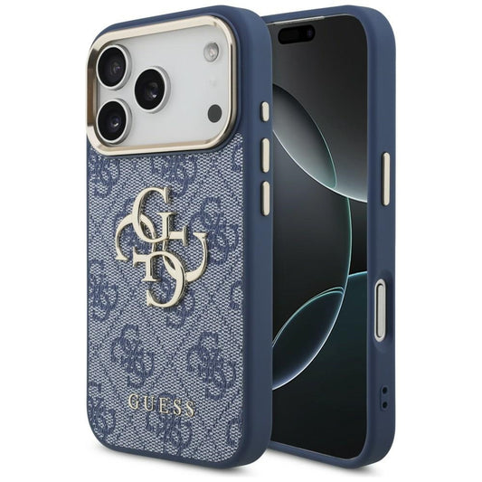 Kuori Apple iPhone 18 Pro Max / 17 Pro Max, Guess, 4G Big Classic Logo, Sininen