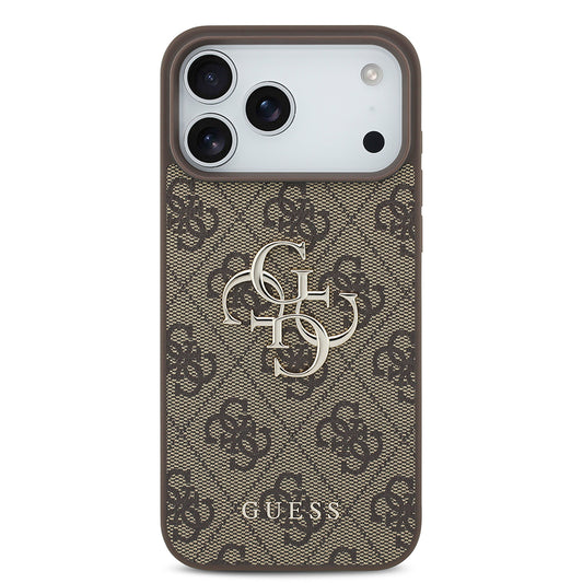 Kuori Apple iPhone 18 Pro Max / 17 Pro Max, Guess, 4G Big Logo, Ruskea