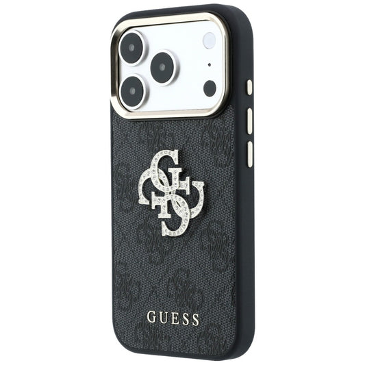 Kuori Apple iPhone 18 Pro Max / 17 Pro Max, Guess, 4G Big Strass Logo, Musta