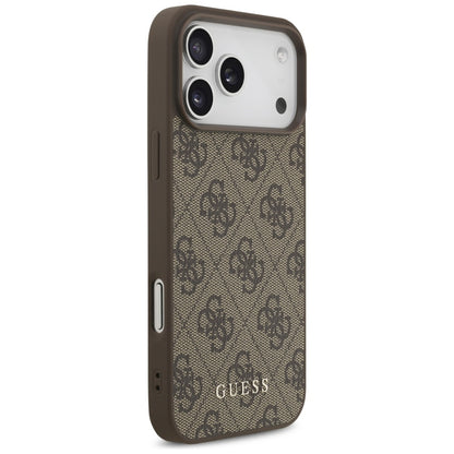 Kuori Apple iPhone 18 Pro Max / 17 Pro Max, Guess, 4G Classic Logo, Ruskea