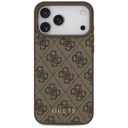 Kuori Apple iPhone 18 Pro Max / 17 Pro Max, Guess, 4G Classic Logo, Ruskea