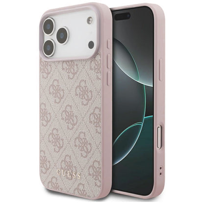 Kuori Apple iPhone 18 Pro Max / 17 Pro Max, Guess, 4G Classic Logo, Vaaleanpunainen