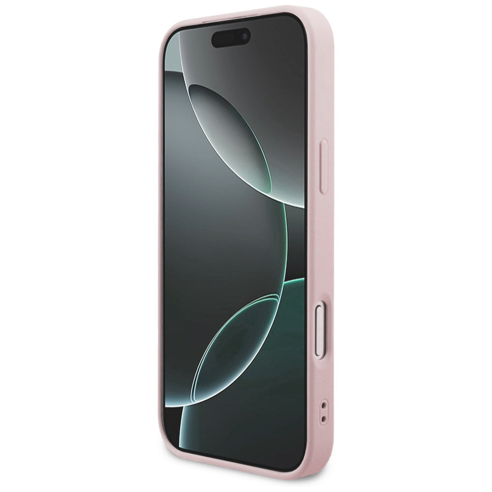 Kuori Apple iPhone 18 Pro Max / 17 Pro Max, Guess, 4G Classic Logo, Vaaleanpunainen