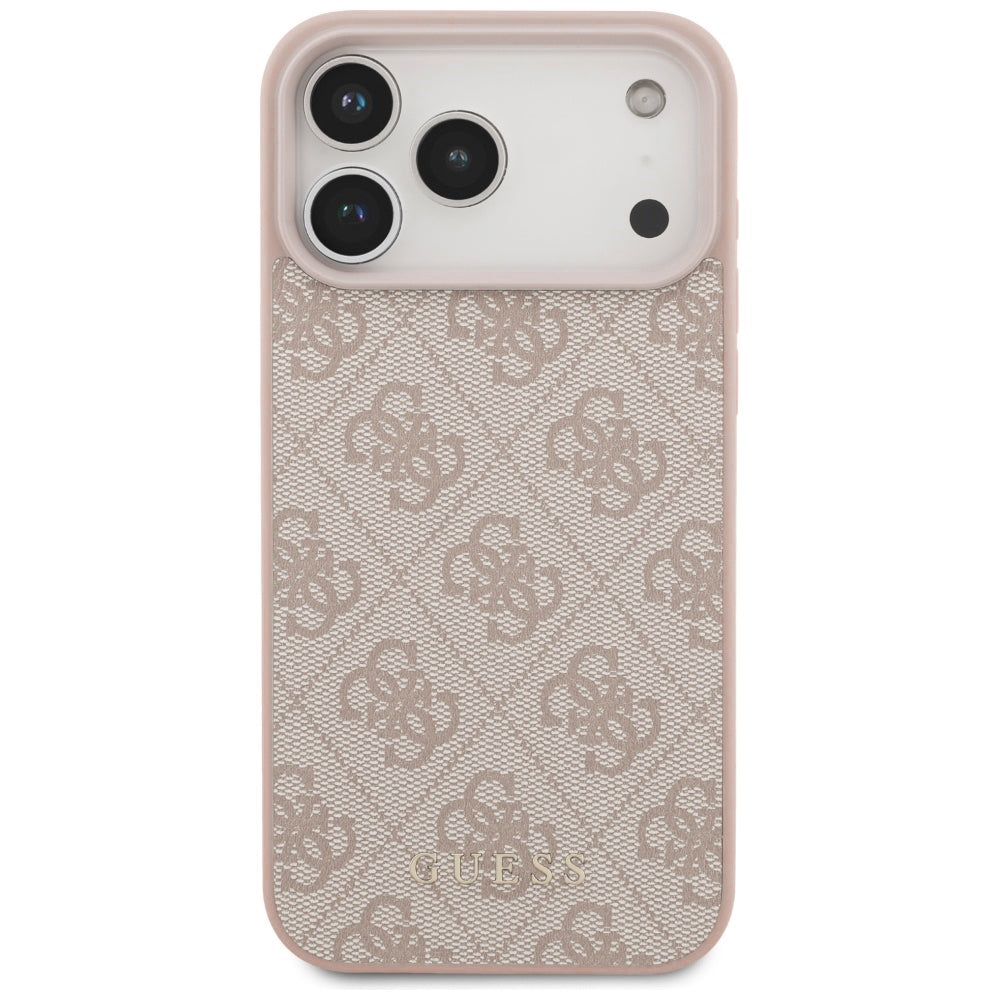 Kuori Apple iPhone 18 Pro Max / 17 Pro Max, Guess, 4G Classic Logo, Vaaleanpunainen