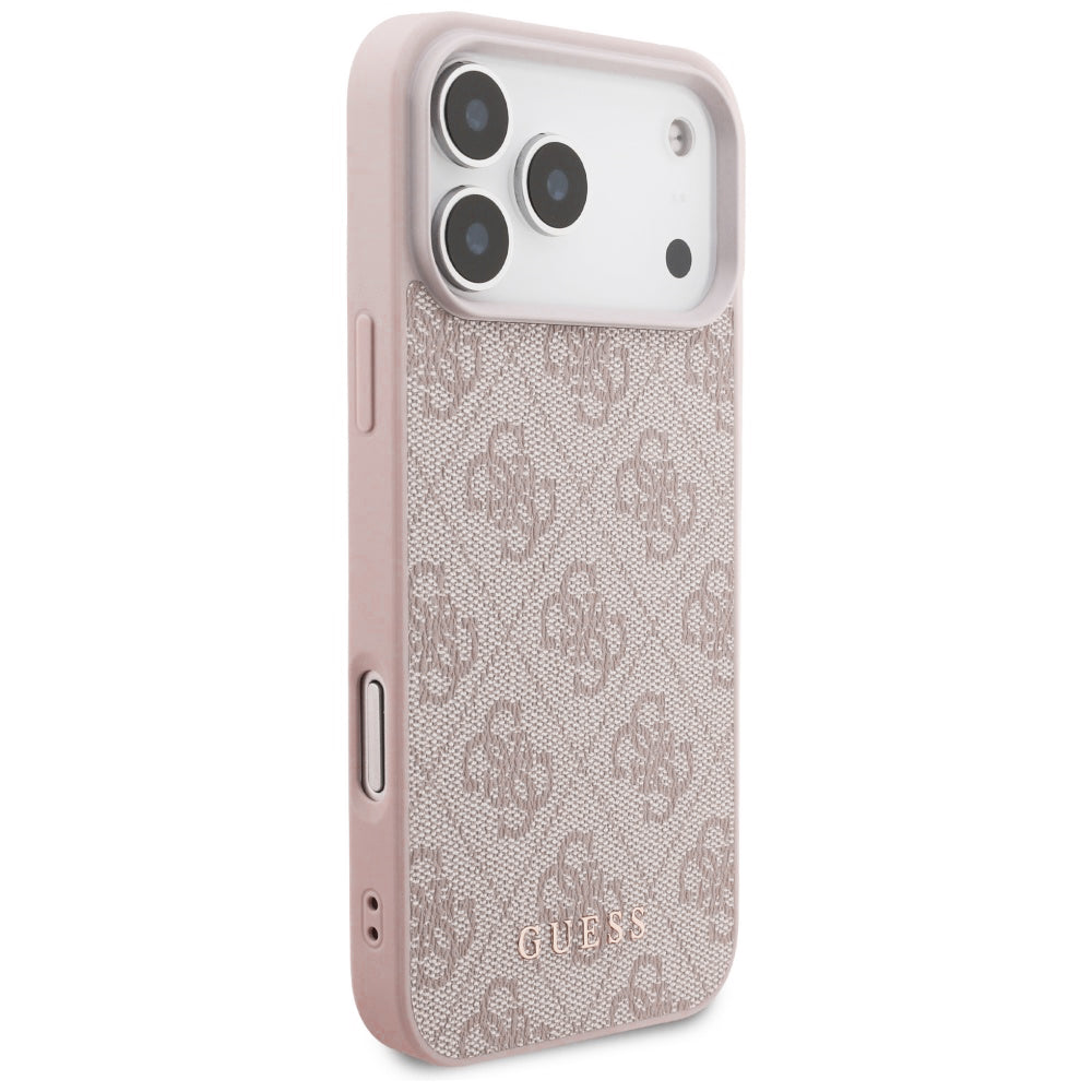 Kuori Apple iPhone 18 Pro Max / 17 Pro Max, Guess, 4G Classic Logo, Vaaleanpunainen