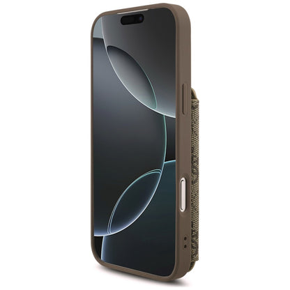 Suojakuori Apple iPhone 18 Pro Max / 17 Pro Max -puhelimelle, Guess, 4G Crossbody Cardslot, ruskea