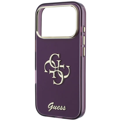 Kuori Apple iPhone 18 Pro Max / 17 Pro Max, Guess, IML 4G Metal Script, Viininpunainen
