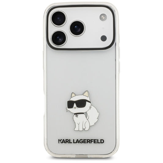 Suojakuori Apple iPhone 18 Pro Max / 17 Pro Max -puhelimelle, Karl Lagerfeld, IML Choupette NFT, läpinäkyvä