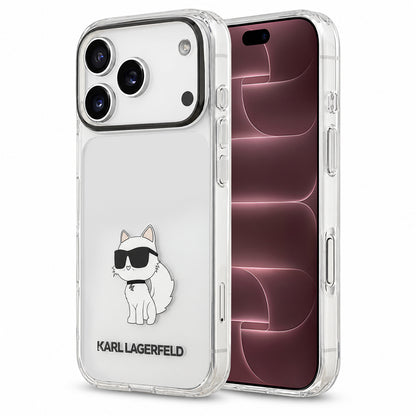 Suojakuori Apple iPhone 18 Pro Max / 17 Pro Max -puhelimelle, Karl Lagerfeld, IML Choupette NFT, läpinäkyvä