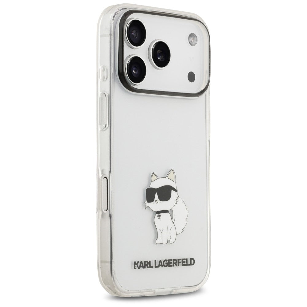 Suojakuori Apple iPhone 18 Pro Max / 17 Pro Max -puhelimelle, Karl Lagerfeld, IML Choupette NFT, läpinäkyvä