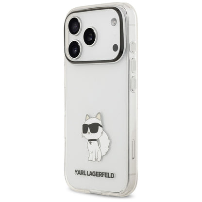 Suojakuori Apple iPhone 18 Pro Max / 17 Pro Max -puhelimelle, Karl Lagerfeld, IML Choupette NFT, läpinäkyvä