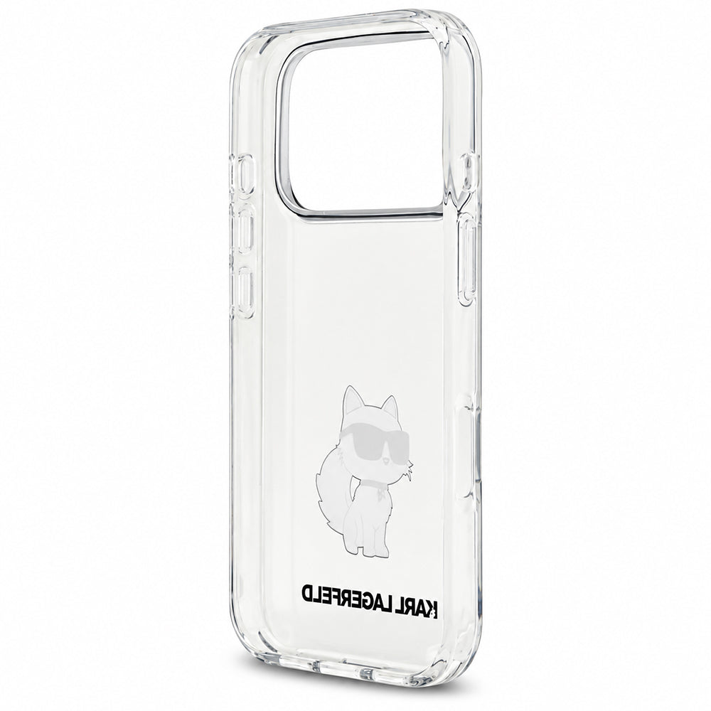 Suojakuori Apple iPhone 18 Pro Max / 17 Pro Max -puhelimelle, Karl Lagerfeld, IML Choupette NFT, läpinäkyvä