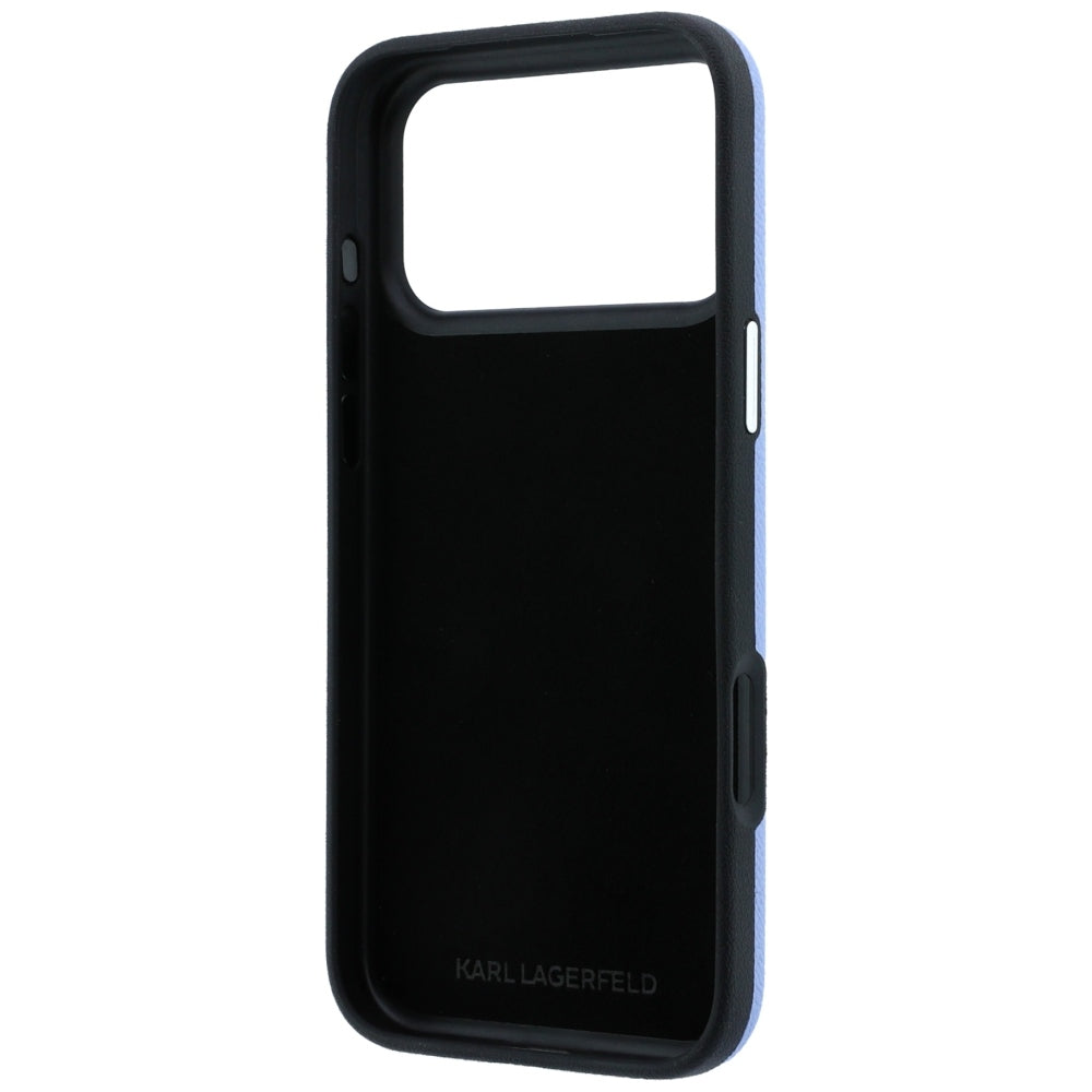 Kuori Apple iPhone 18 Pro Max / 17 Pro Max, Karl Lagerfeld, Smooth Big Resin Signature Logo, Bleu