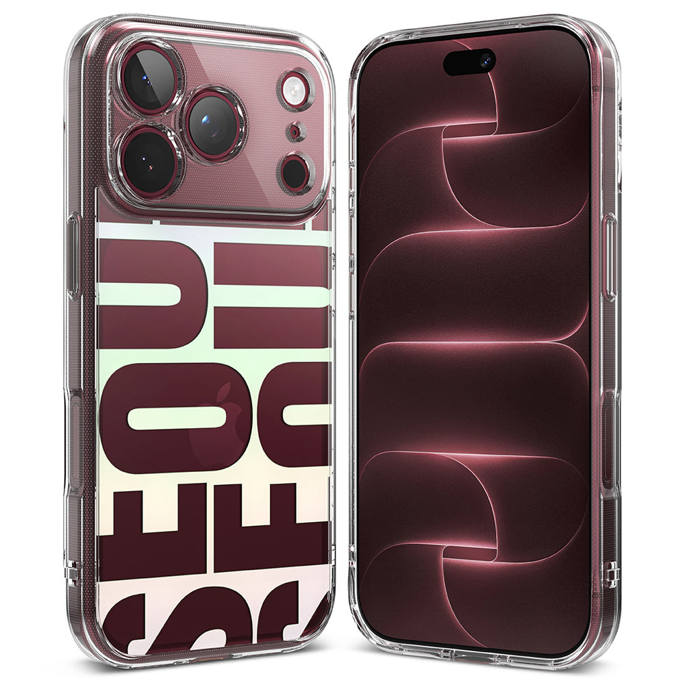 Kuori Apple iPhone 18 Pro Max / 17 Pro Max, Ringke, Fusion Seoul, Viininpunainen