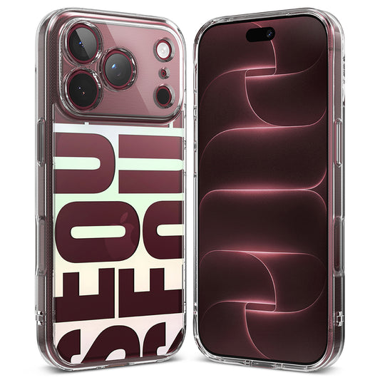 Kuori Apple iPhone 18 Pro Max / 17 Pro Max, Ringke, Fusion Seoul, Viininpunainen