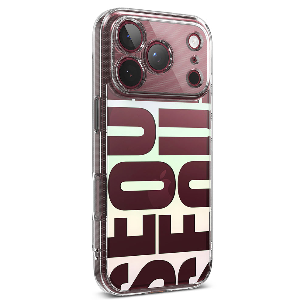 Kuori Apple iPhone 18 Pro Max / 17 Pro Max, Ringke, Fusion Seoul, Viininpunainen
