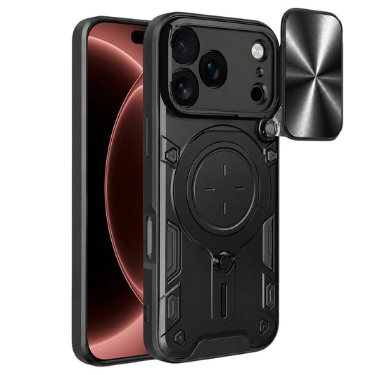 Kuori Apple iPhone 18 Pro Max / 17 Pro Max, Techsuit, CamGuard Pro, Musta