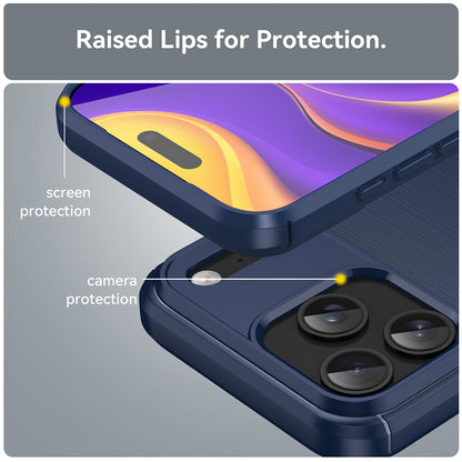 Kuori Apple iPhone 18 Pro Max / 17 Pro Max, Techsuit, Hiili, Sininen