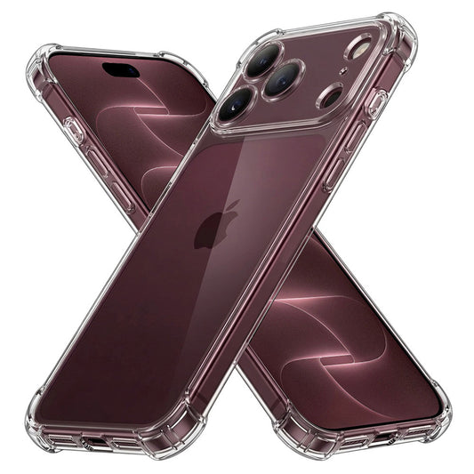 Kuori Apple iPhone 18 Pro Max / 17 Pro Max, Techsuit, Iskunkestävä Kirkas, Läpinäkyvä