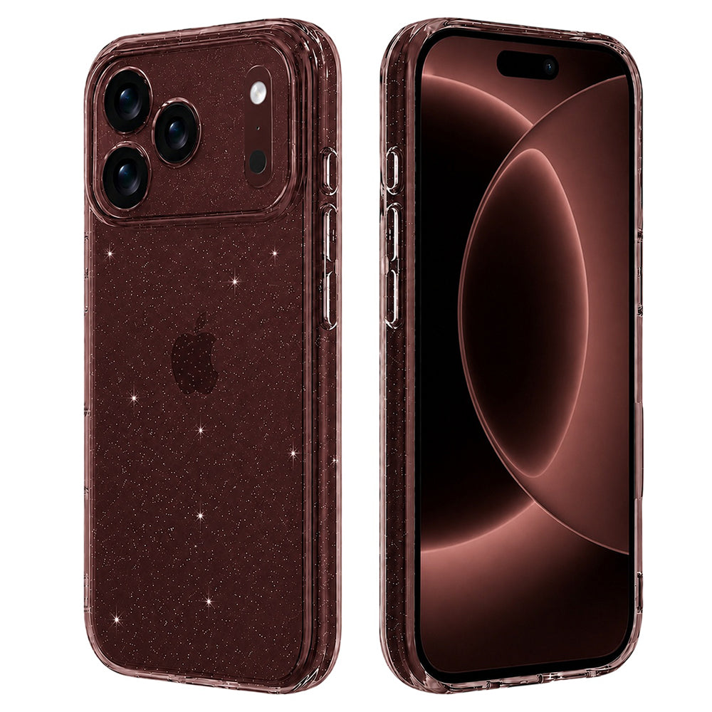 Kuori Apple iPhone 18 Pro Max / 17 Pro Max, Techsuit, SparkleSkin, Läpinäkyvä
