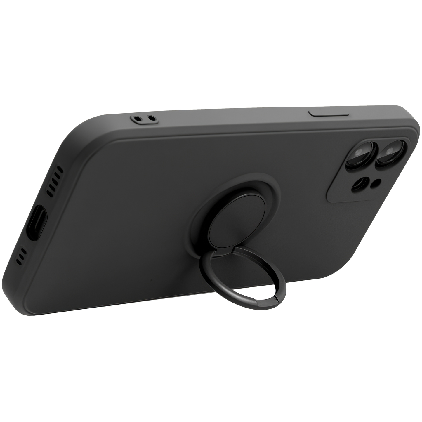 Case for Apple iPhone 16 Pro, OEM, Silicone Ring, Black
