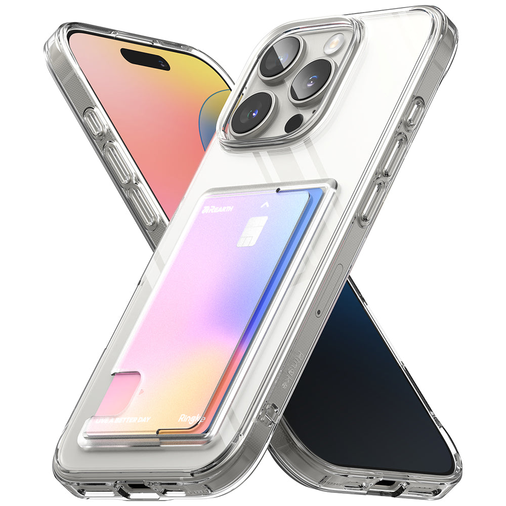Kotelo Apple iPhone 16 Pro Max:lle, Ringke, Fusion Card, Läpinäkyvä