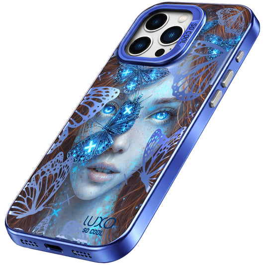 Kuori Apple iPhone 14 Pro Maxille, LUXO So CooL, ArcadiA Butterfly Girl, Monivärinen