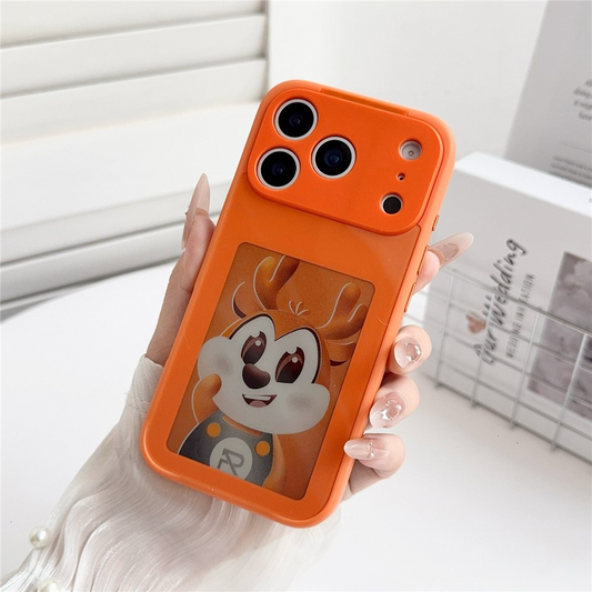 Kuori Apple iPhone 17 Pro Maxille, OEM, Mukautettu E-Ink-näyttö, Oranssi